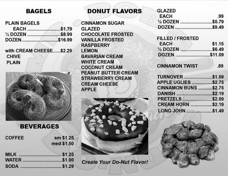 Mr. Bob's Do-Nuts - Old Fort, NC menu_pic