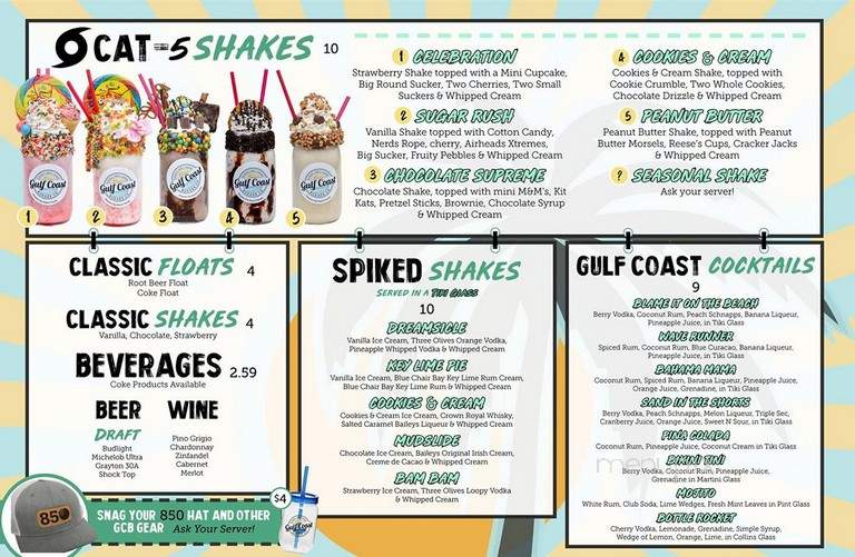 Gulf Coast Burger - Panama City Beach, FL menu_pic