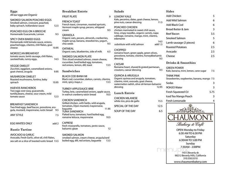 Chaumont Street - Beverly Hills, CA menu_pic