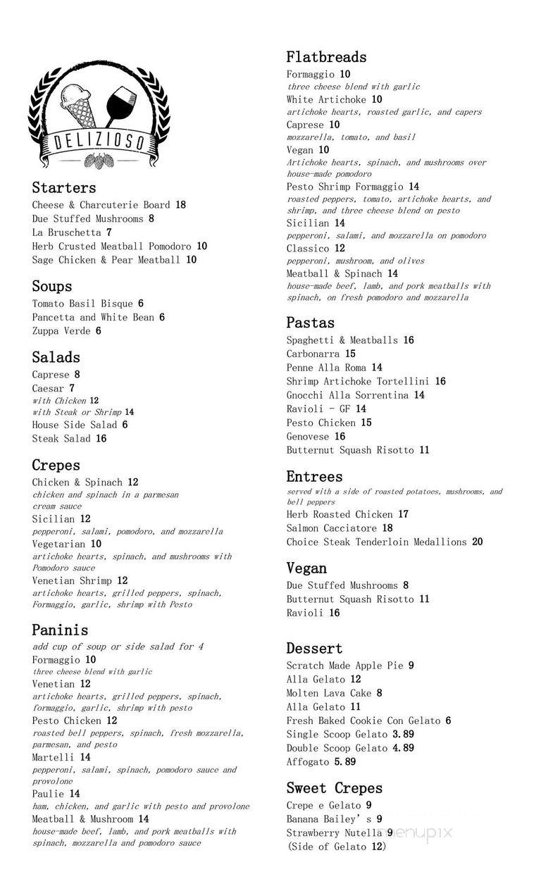 Delizioso European Bistro & Wine Bar - Mill Creek, WA menu_pic
