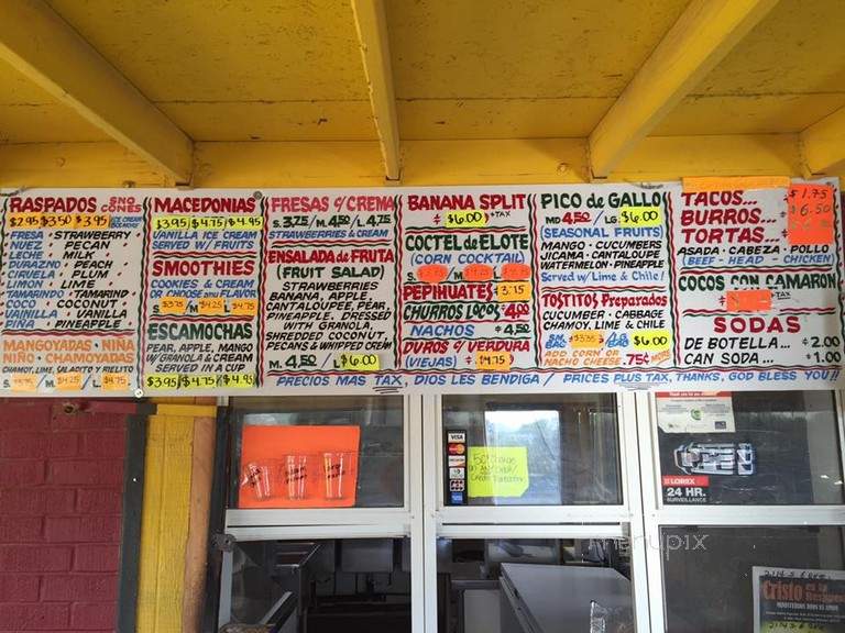Raspados La Nina - Tucson, AZ menu_pic