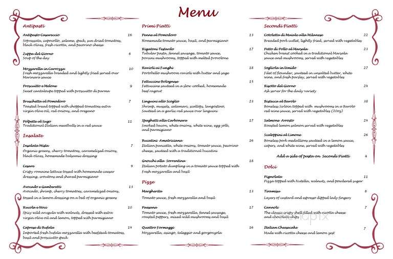 Dal Testardo - Dallas, TX menu_pic