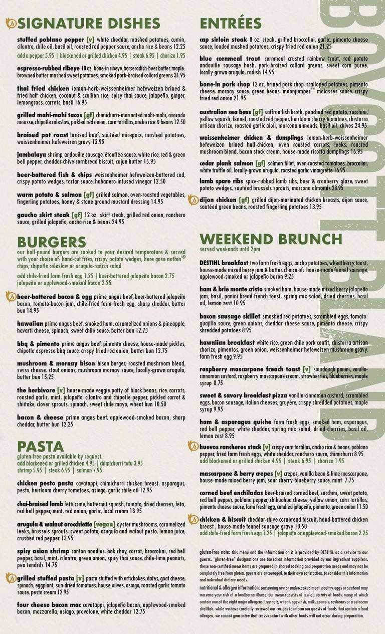 Destihl Brewery and Beer Hall - Normal, IL menu_pic