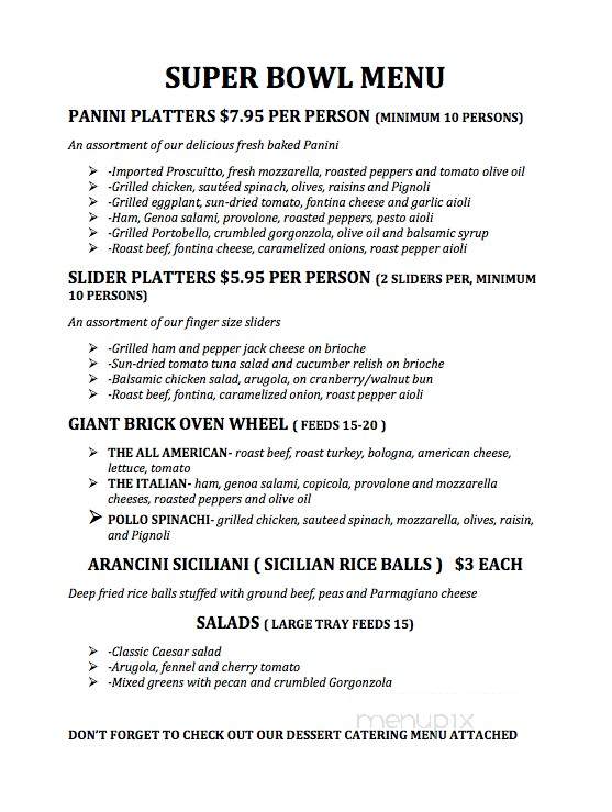 Spiga Of Massapequa - Massapequa, NY menu_pic