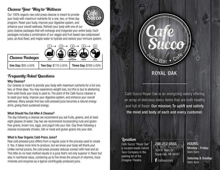 Cafe Succo Royal Oak - Royal Oak, MI