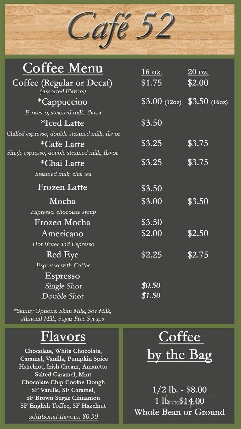Central Baptist College Dining Hall & Cafe 52 - Conway, AR menu_pic