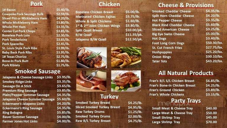 Waco Custom Meats and Seafood - Waco, TX menu_pic