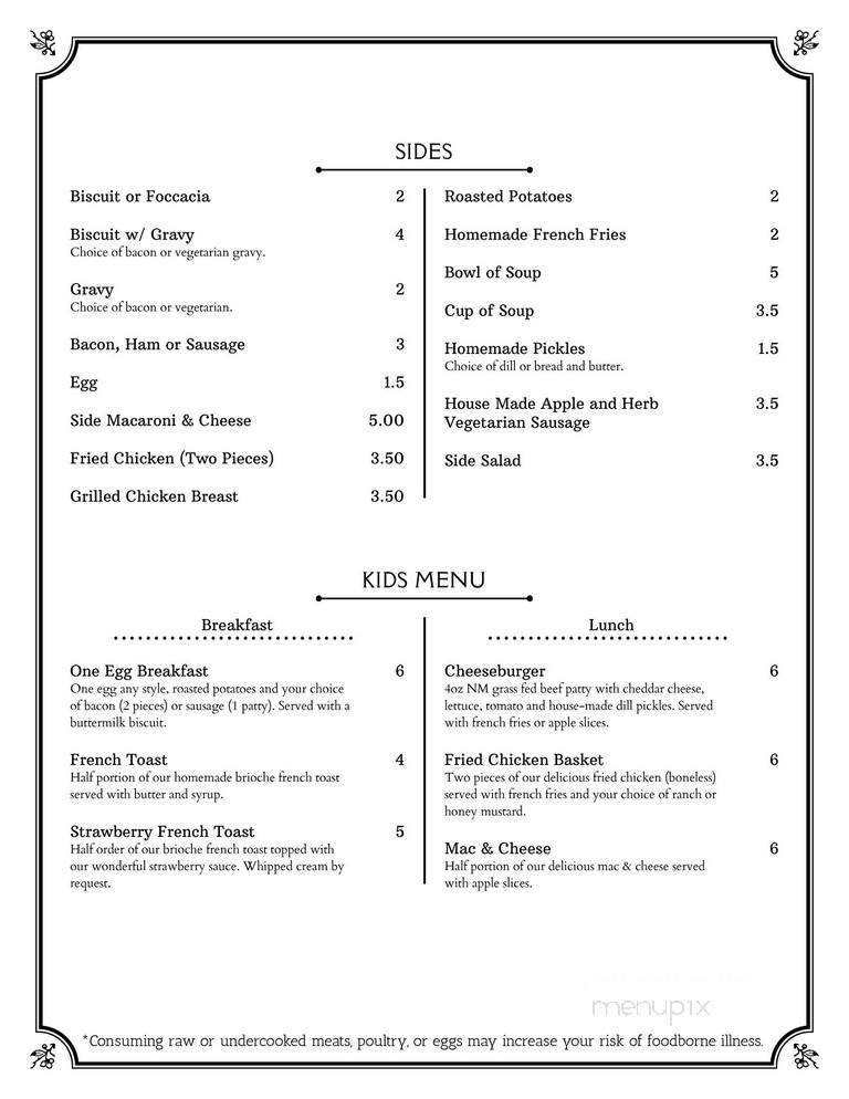 Indulgence Bakery & Cafe - Las Cruces, NM menu_pic