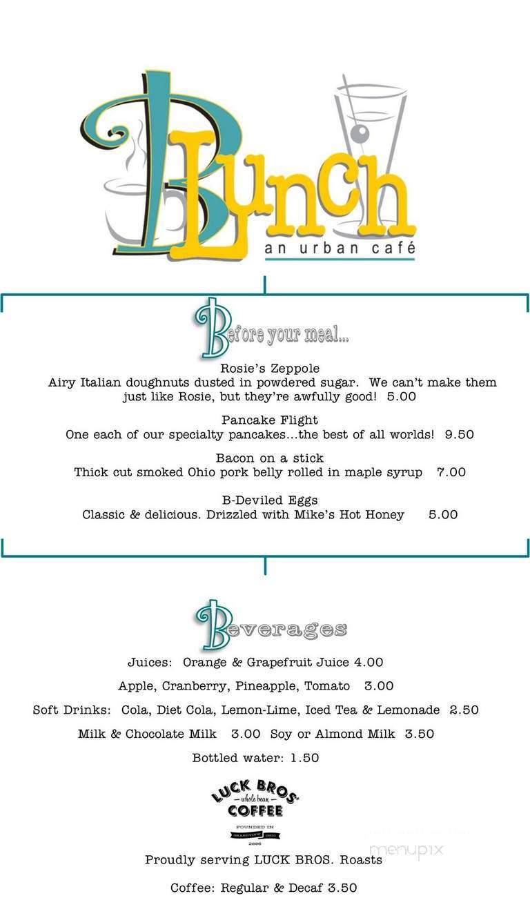 Blunch - Columbus, OH menu_pic