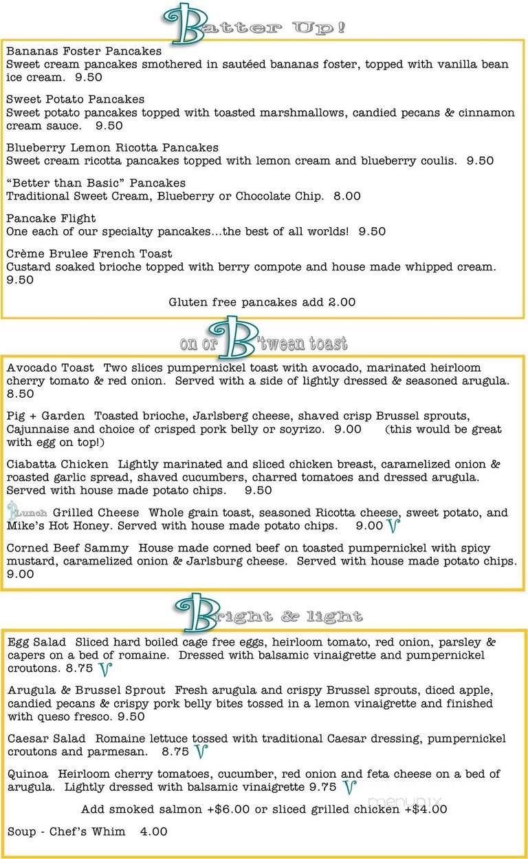 Blunch - Columbus, OH menu_pic