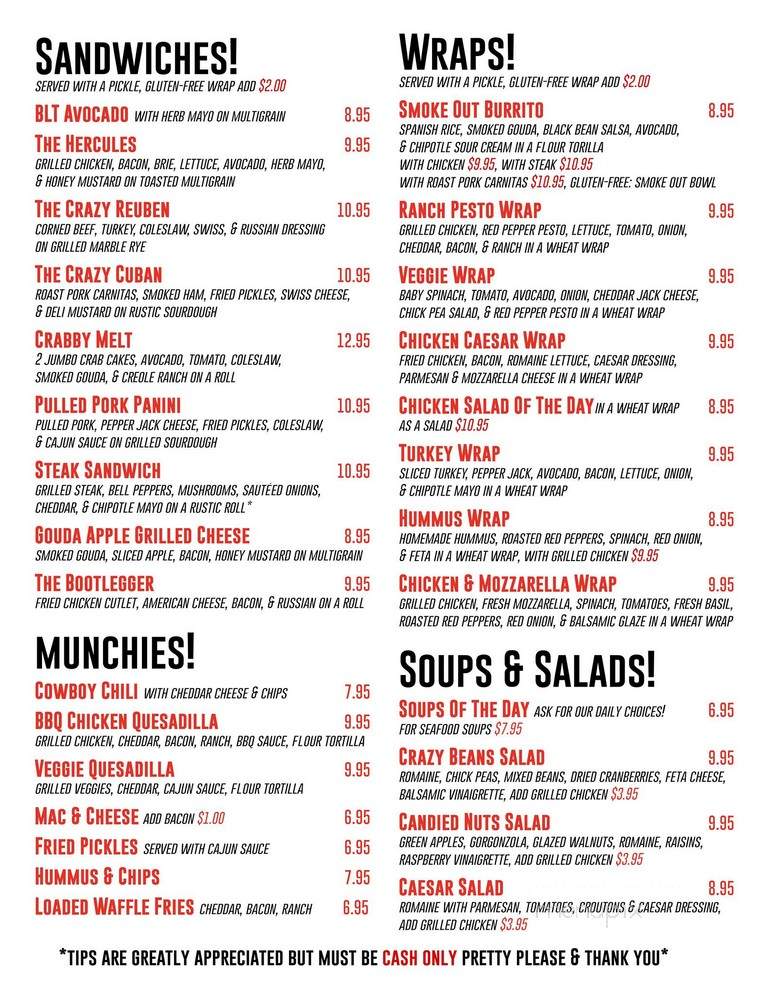 Crazy Beans - Miller Place, NY menu_pic