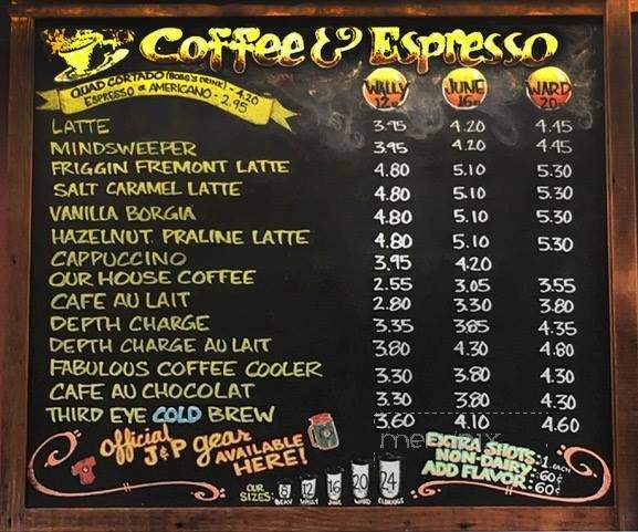 Jim & Patty's Coffee People - Happy Valley, OR menu_pic
