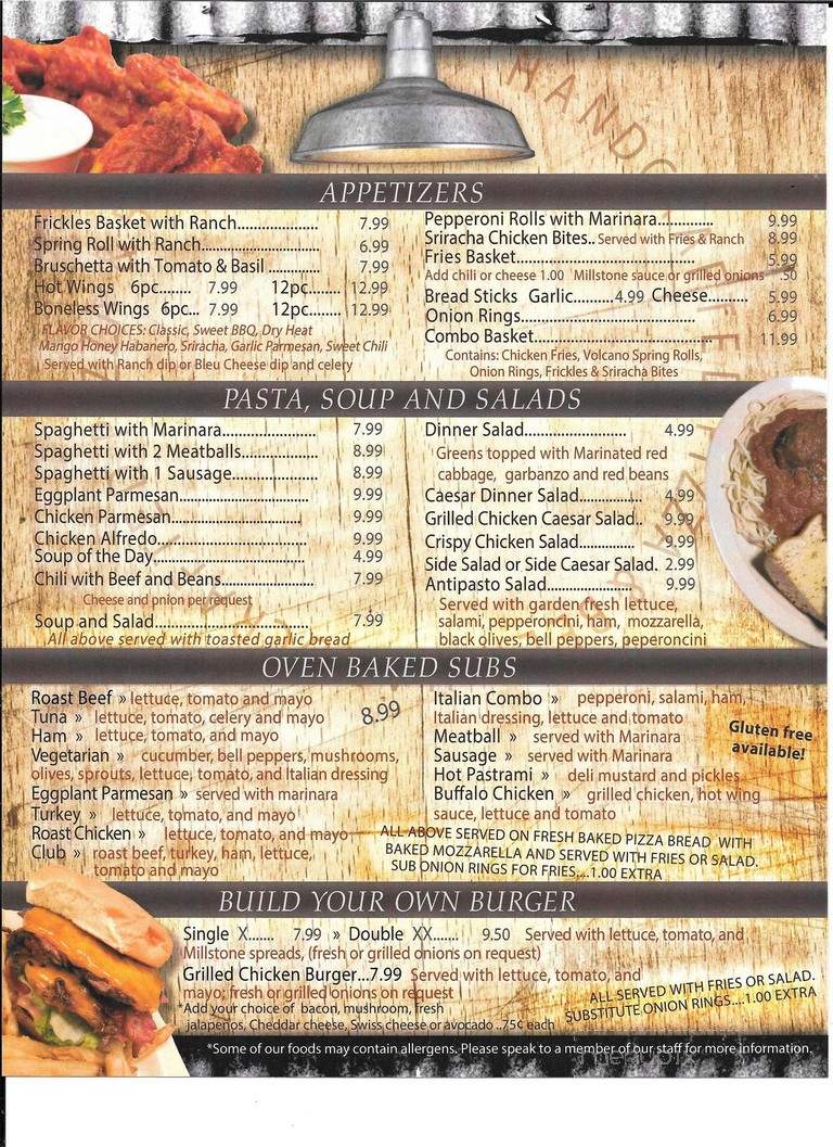 Millstone Pizza & Brewery - Powell, WY menu_pic