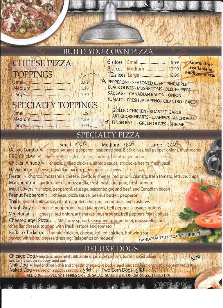 Millstone Pizza & Brewery - Powell, WY menu_pic