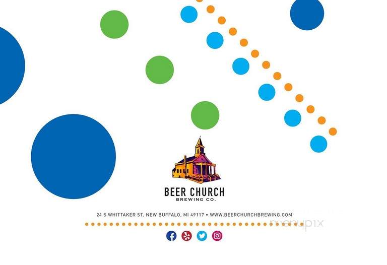 Beer Church Brewing - New Buffalo, MI menu_pic