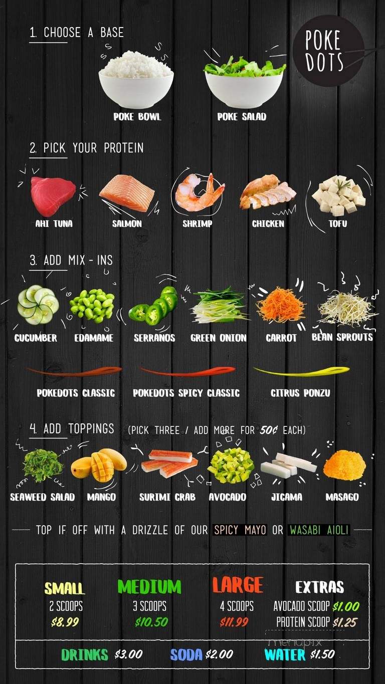 Poke Dots - El Paso, TX menu_pic