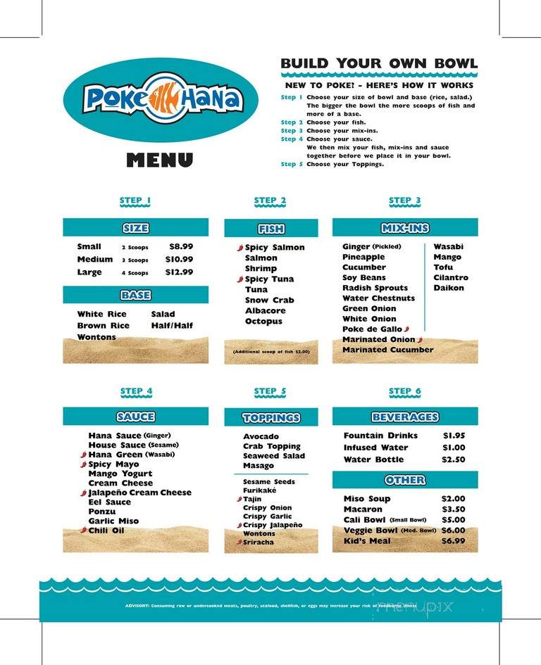 Poke Hana - Fontana, CA menu_pic