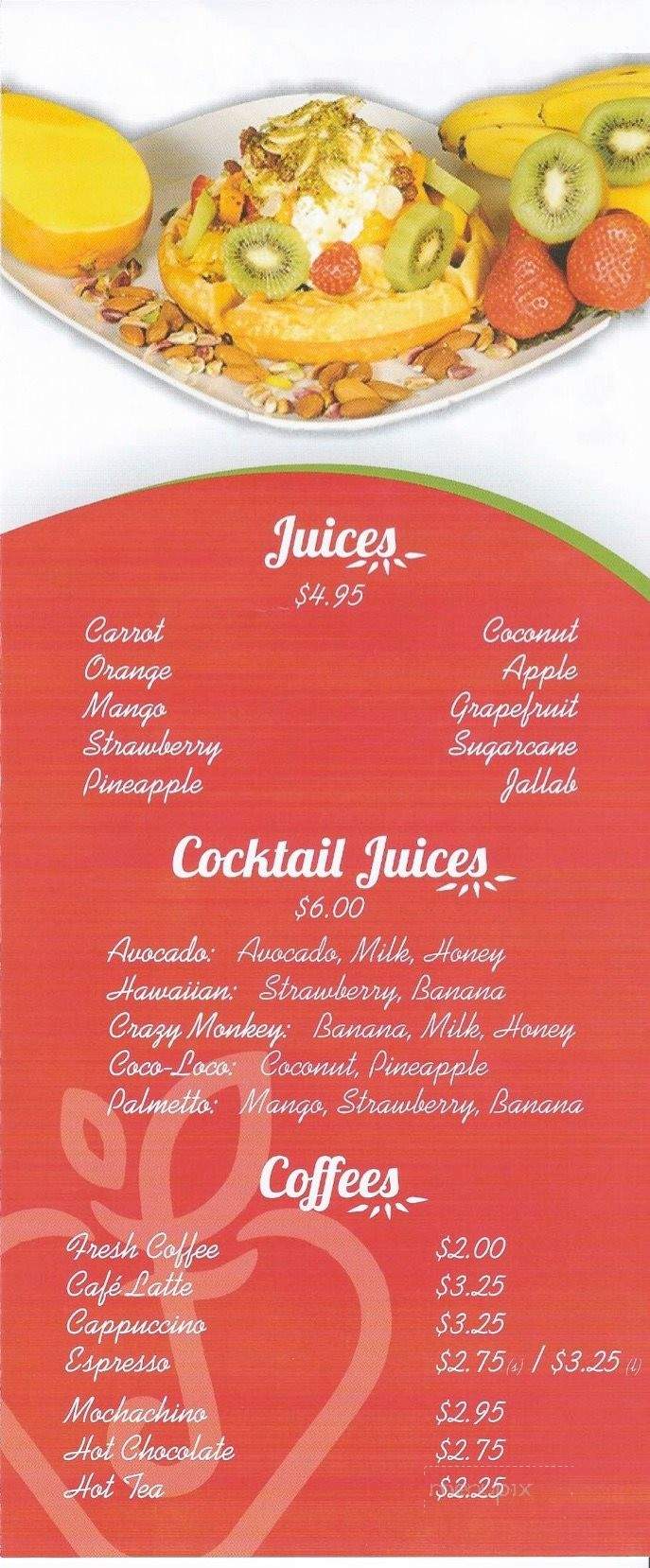 Fruzion - Los Angeles, CA menu_pic