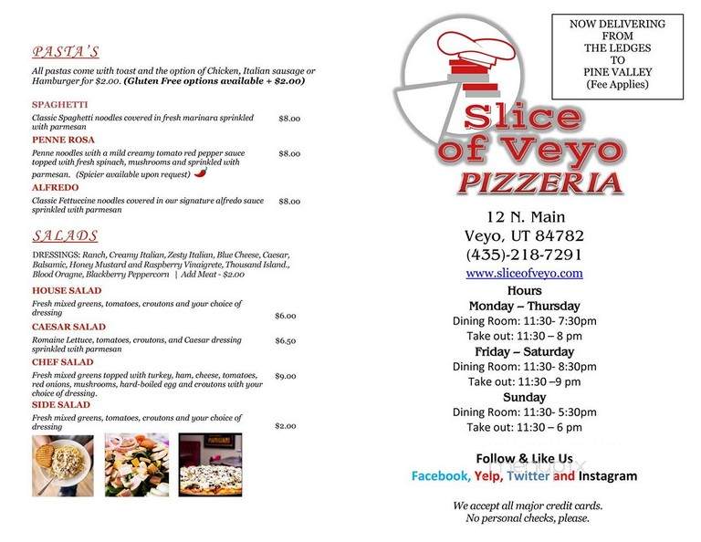 Slice Of Veyo - Veyo, UT menu_pic