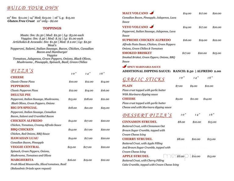 Slice Of Veyo - Veyo, UT menu_pic
