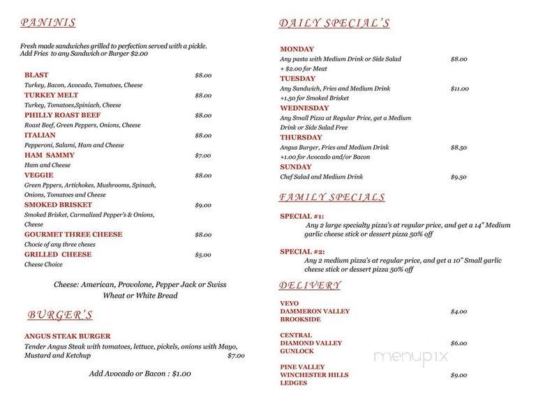 Slice Of Veyo - Veyo, UT menu_pic