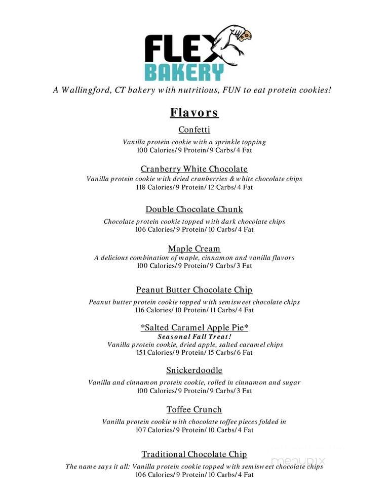 Flex Bakery - Wallingford, CT menu_pic