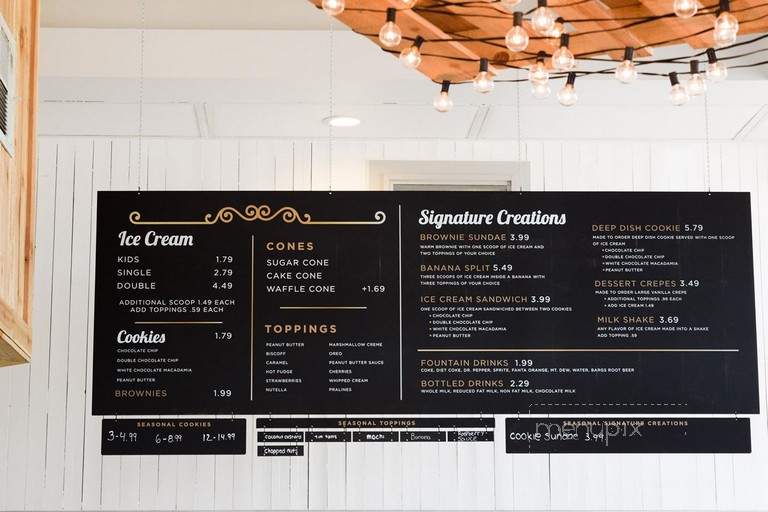 Palette Creamery - Cedar City, UT menu_pic