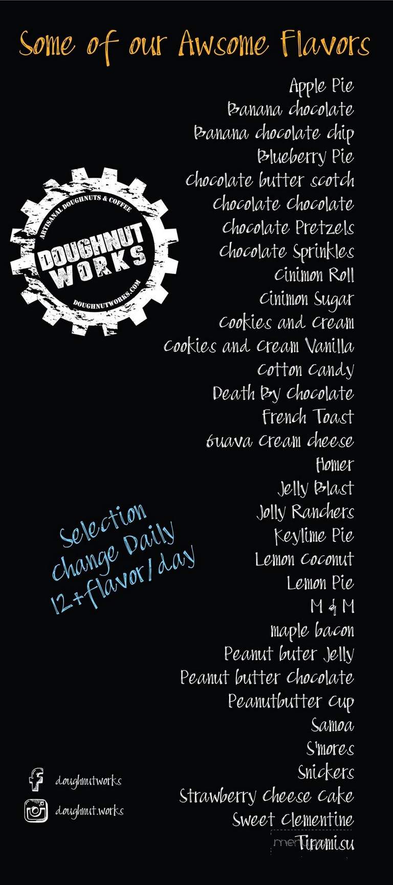 Doughnut Works - Aventura, FL menu_pic