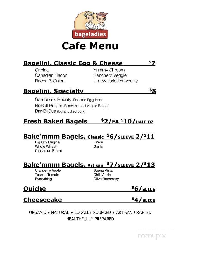 Bageladies - Waynesboro, VA menu_pic