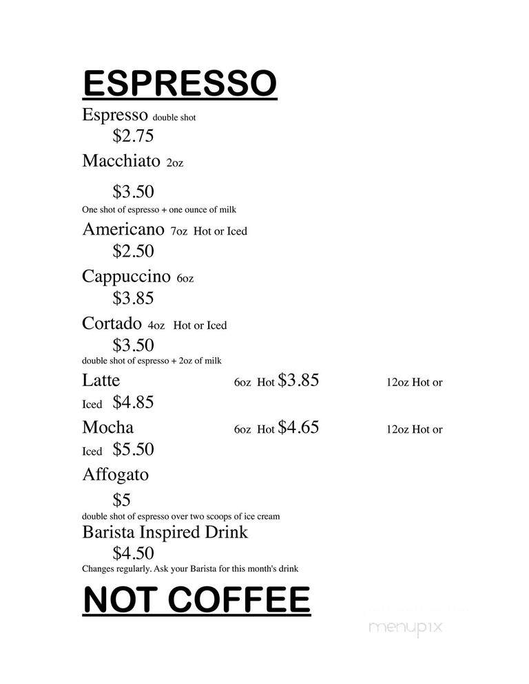 Switchbox Coffee - Oakland Park, FL menu_pic
