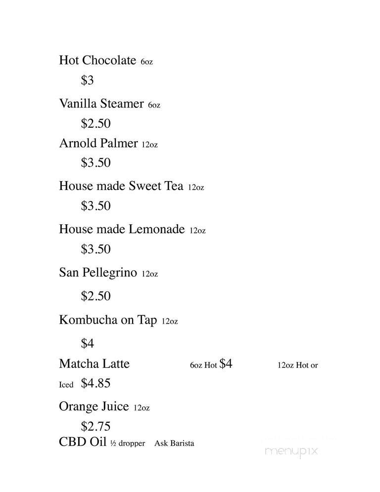 Switchbox Coffee - Oakland Park, FL menu_pic