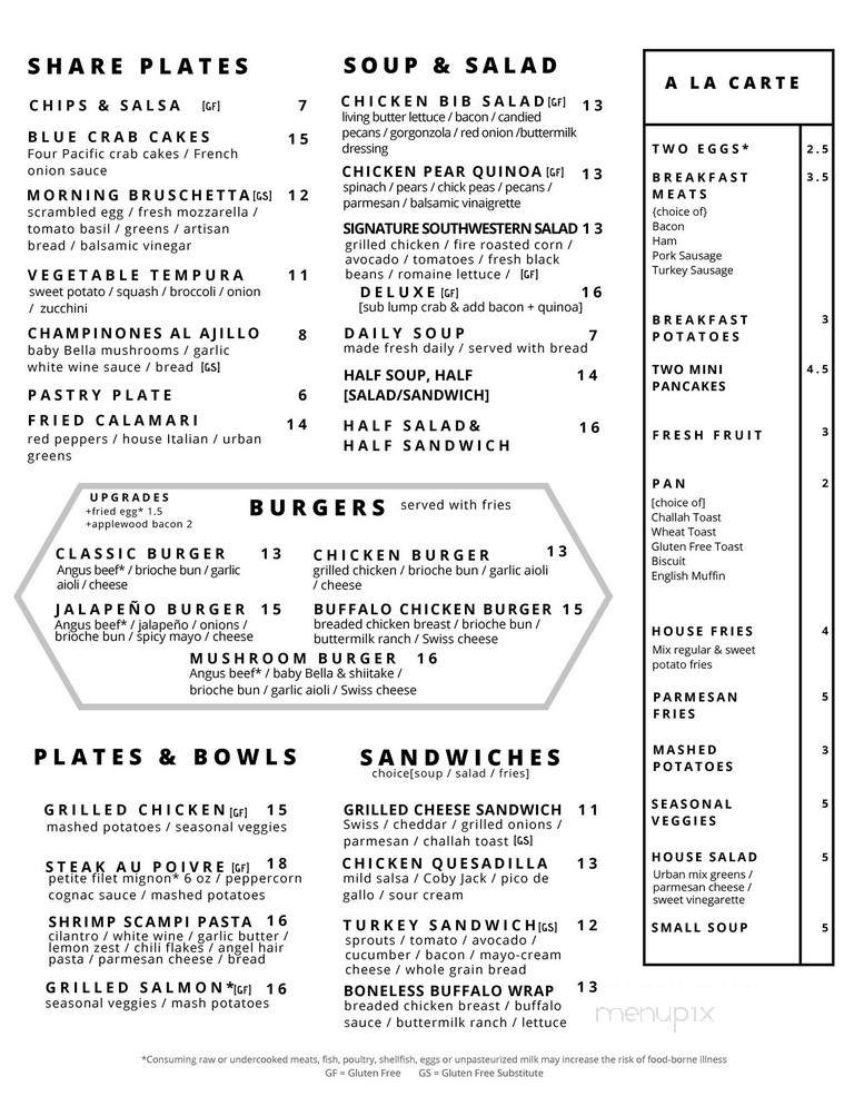 Teaspoon - Tucson, AZ menu_pic