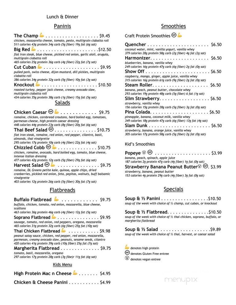 Fit Fresh West - Madison, WI menu_pic