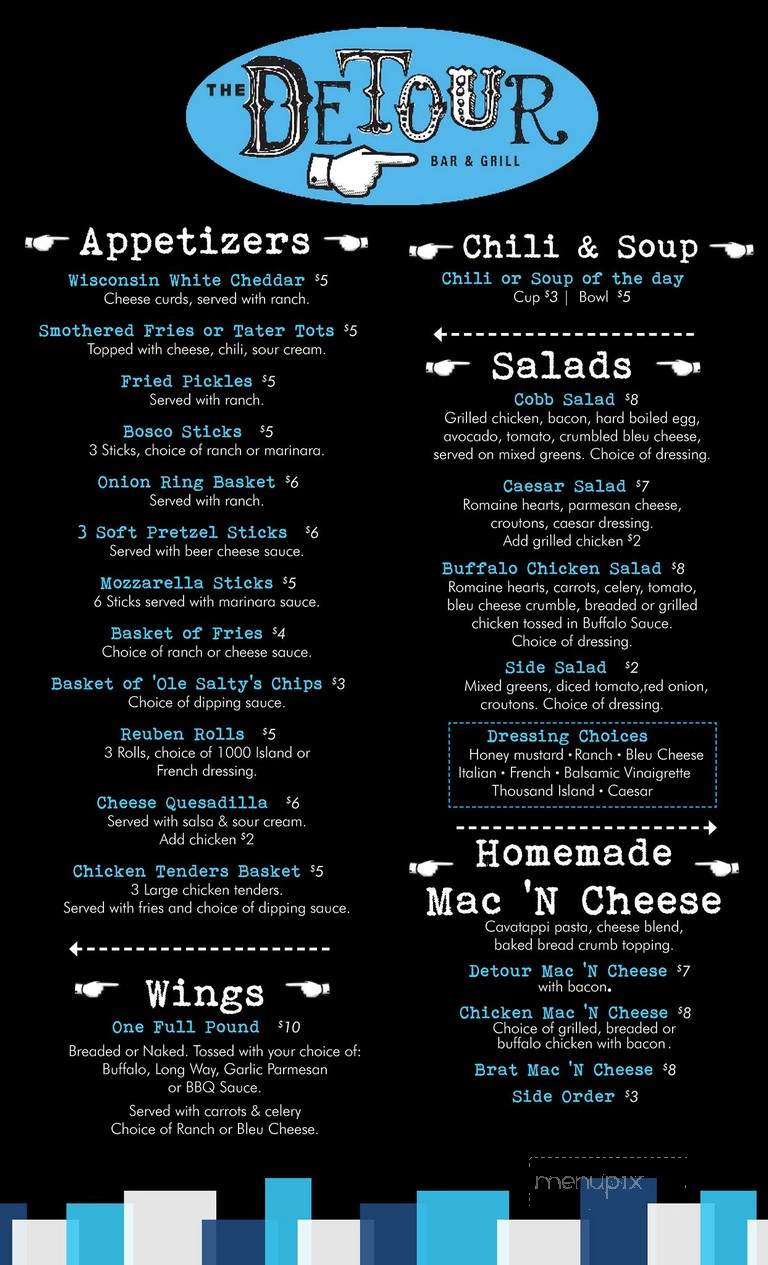The Detour - Loves Park, IL menu_pic