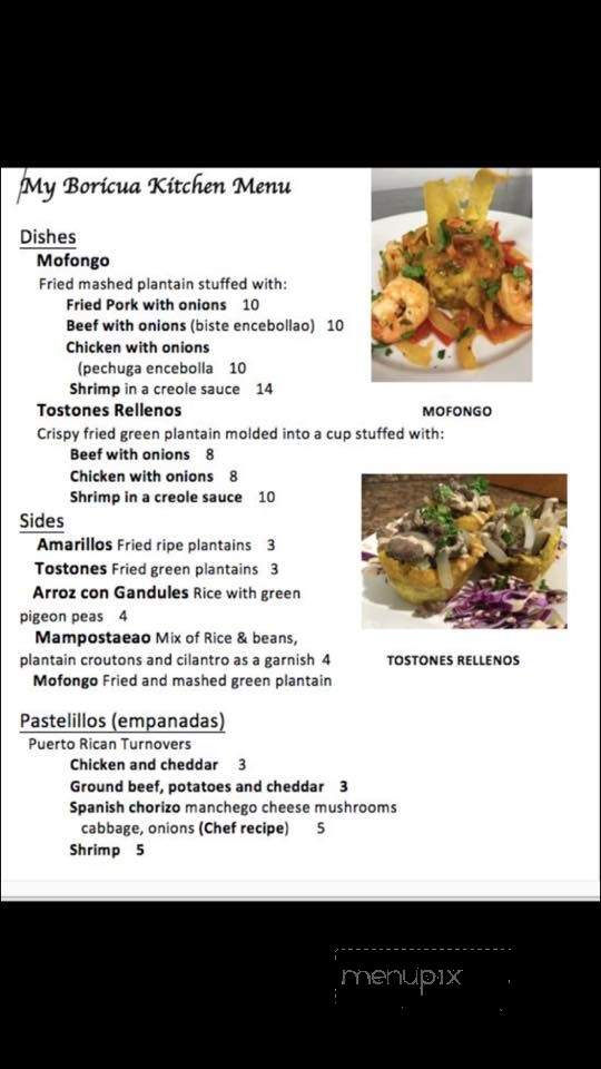 My Boricua Kitchen - Fayetteville, NC menu_pic