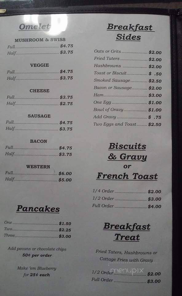 DJ & Chy's Diner - Paragon, IN menu_pic