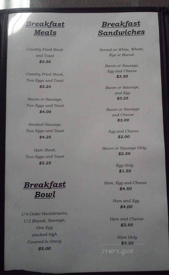 DJ & Chy's Diner - Paragon, IN menu_pic