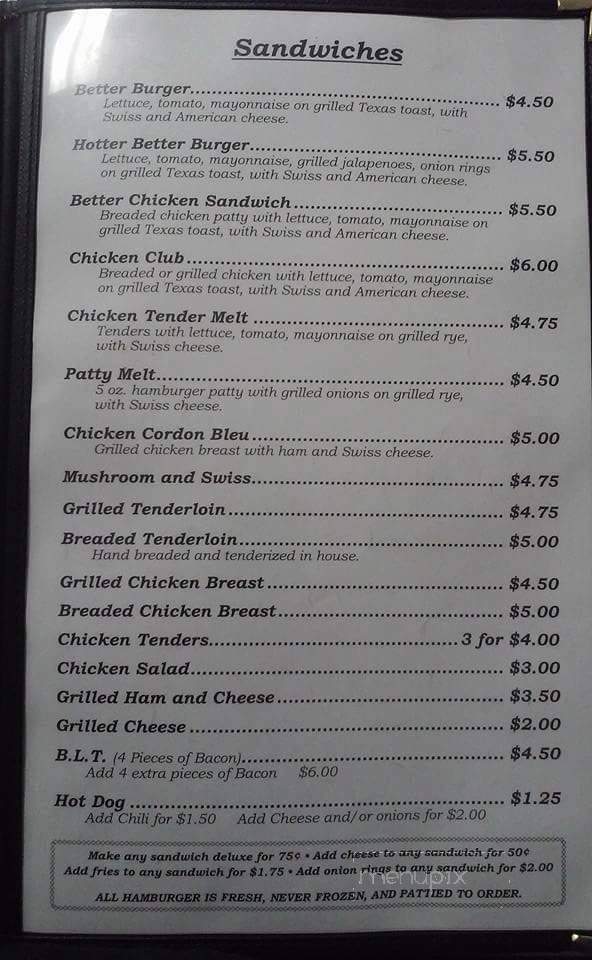 DJ & Chy's Diner - Paragon, IN menu_pic