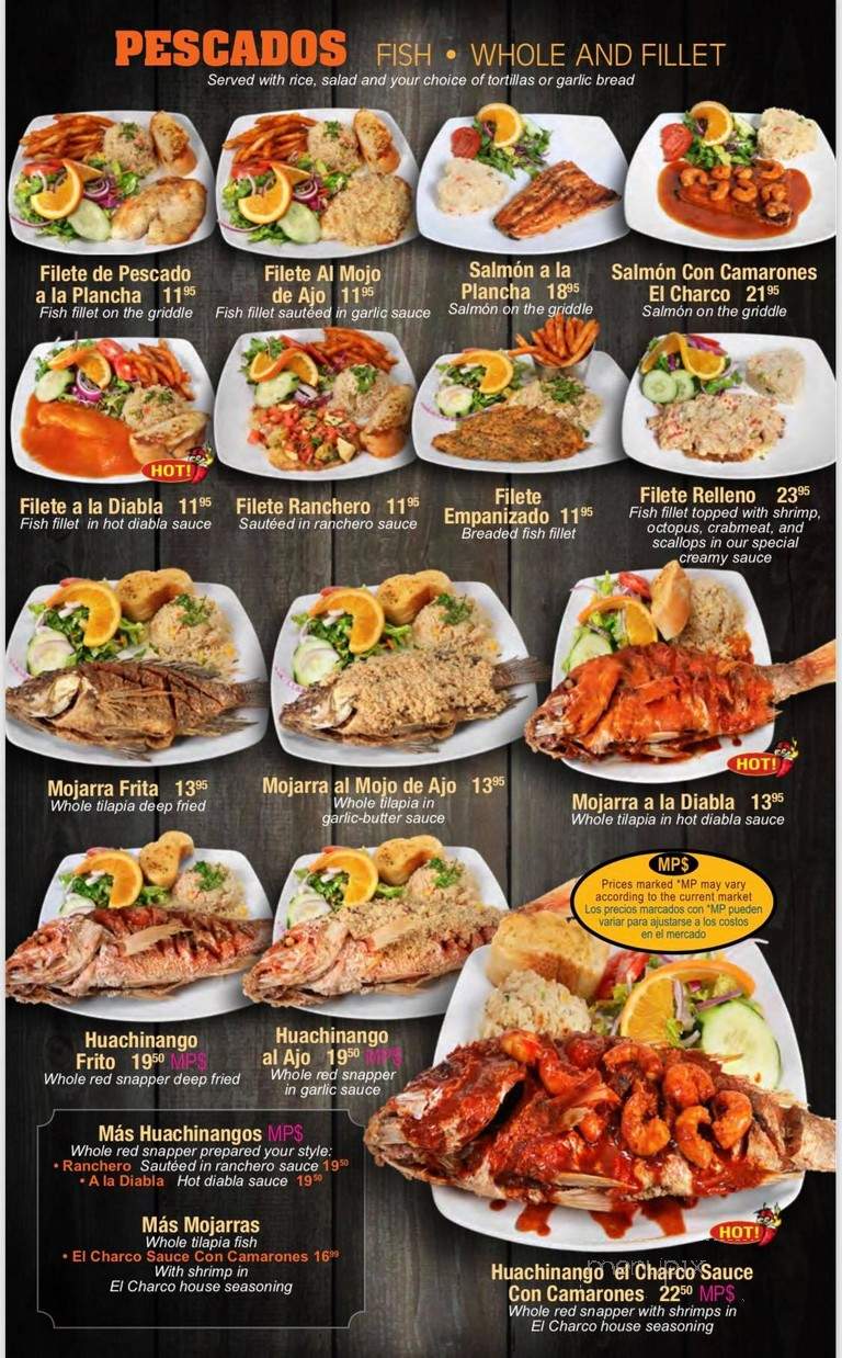 Mariscos El Charco - Elgin, IL menu_pic