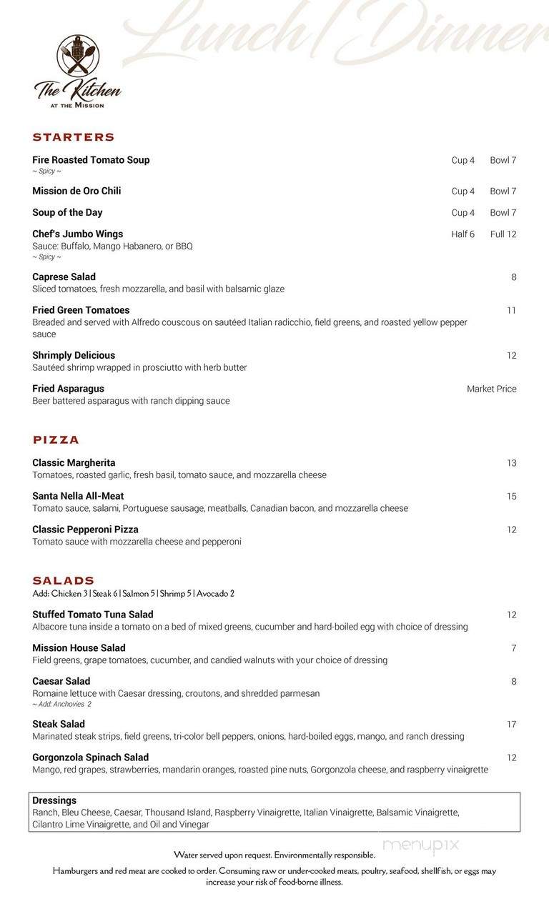 The Kitchen - Santa Nella, CA menu_pic