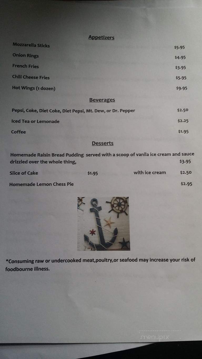 Logan's Cafe - West Point, VA menu_pic