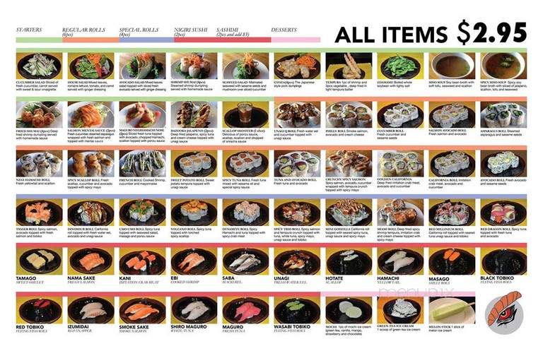 Gorilla Sushi Fullerton - Chicago, IL menu_pic
