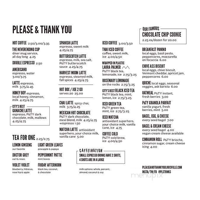 Please & Thank You - Louisville, KY menu_pic