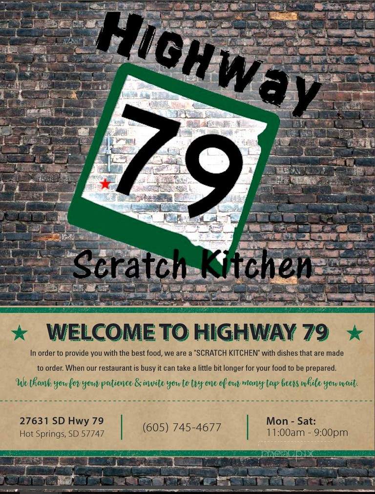 Highway 79 Brewery and Scratch Kitchen - Hot Springs, SD