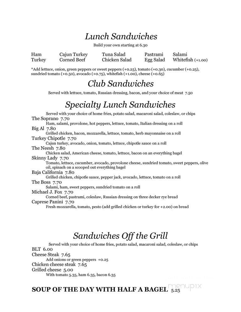 Bagel Crust - State College, PA menu_pic