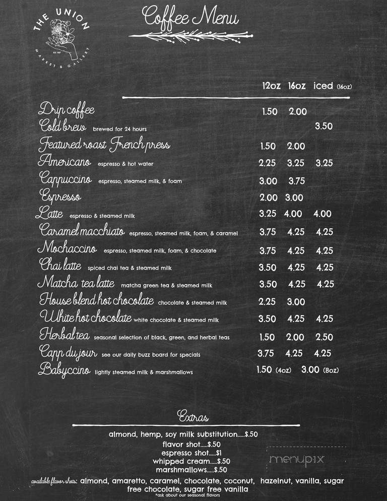 The Union Market and Gallery - Tuckerton, NJ menu_pic