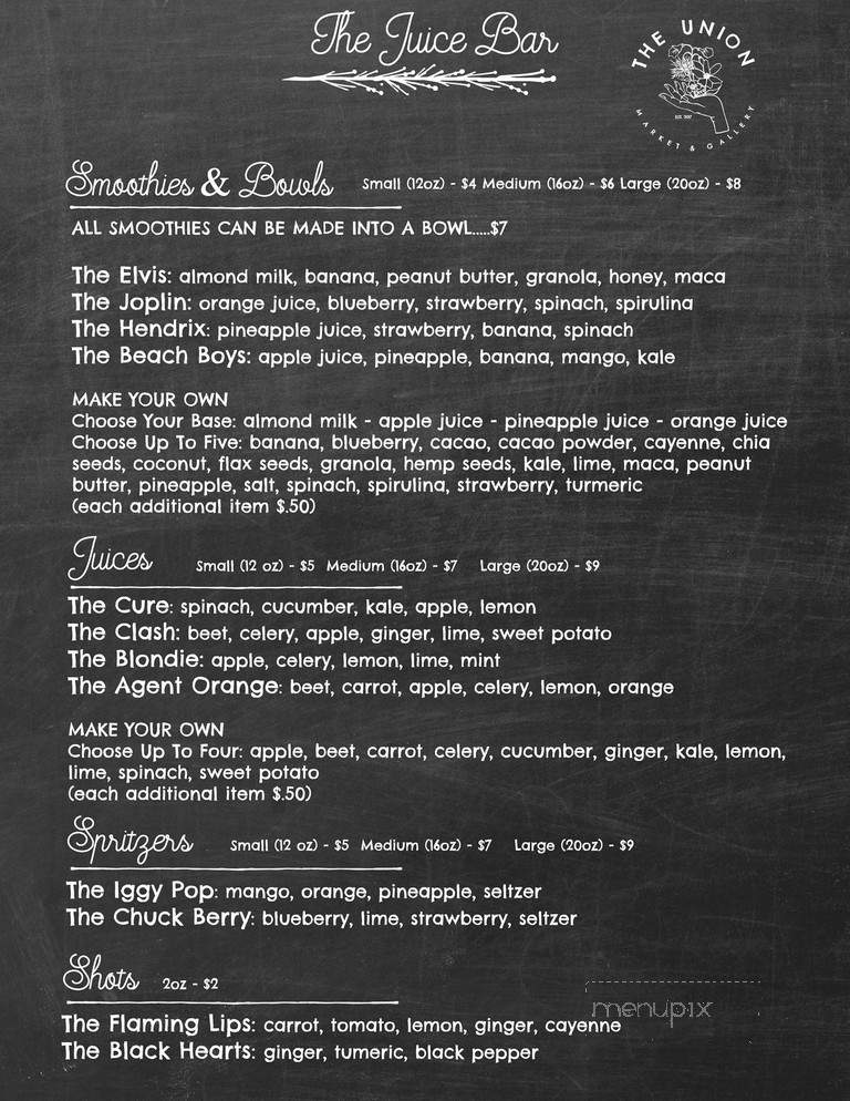 The Union Market and Gallery - Tuckerton, NJ menu_pic