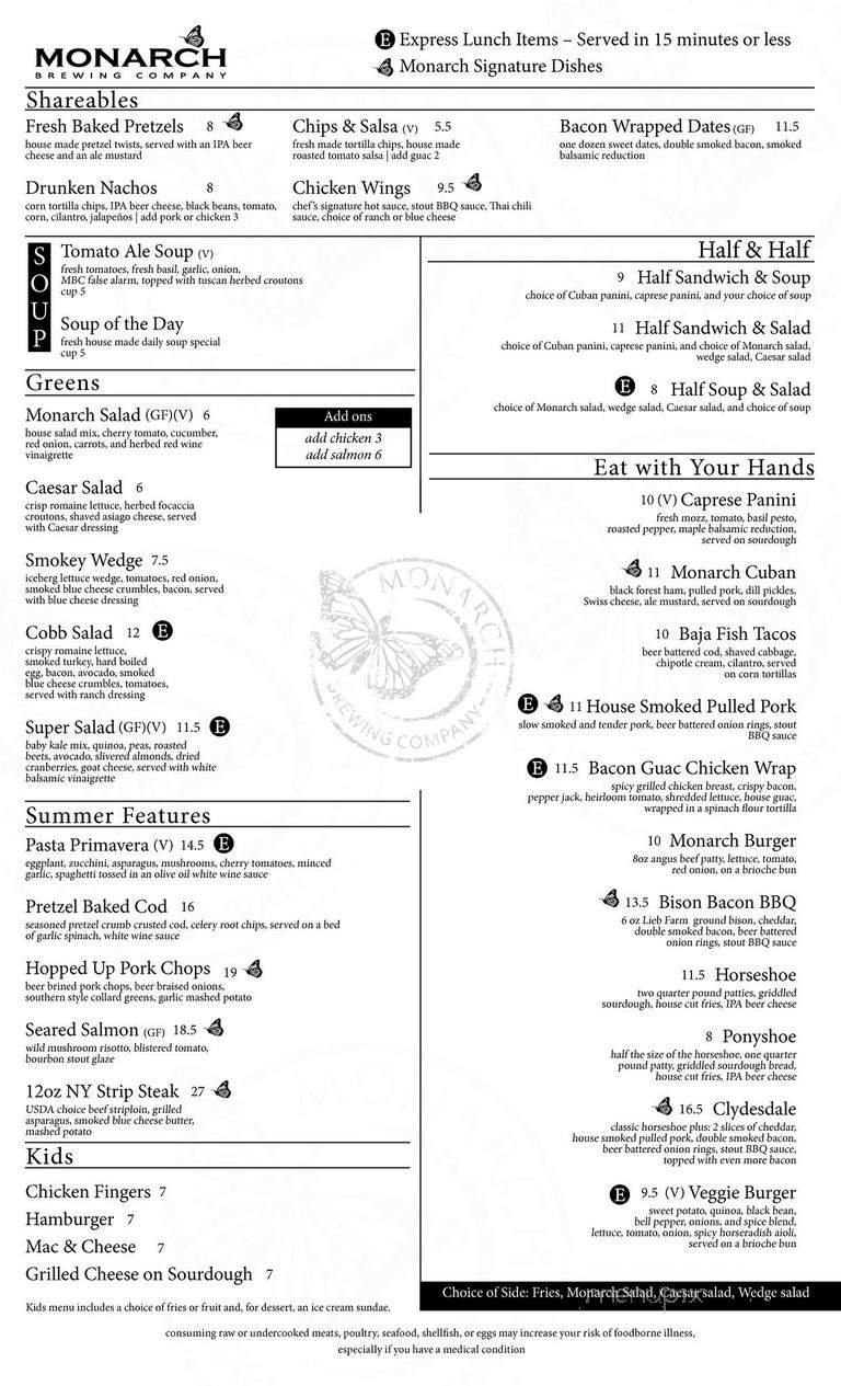 Monarch Brewing - Monticello, IL menu_pic