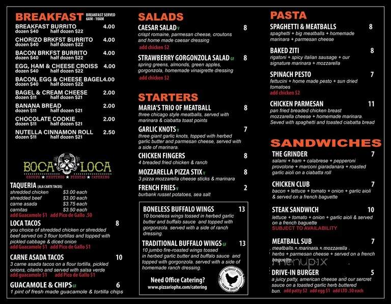 Pizzario Phoenix - Phoenix, AZ menu_pic