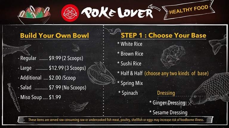 Poke Lover - Seattle, WA menu_pic
